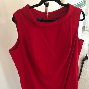 Red Italian Flannel Talbots dress 18W